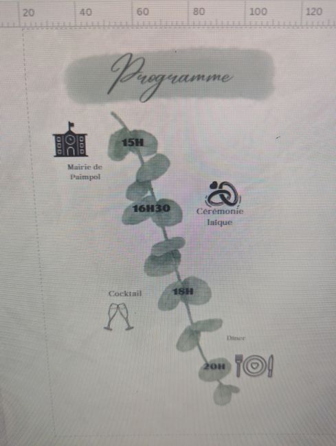 Faire-part : programme en branche ? 6