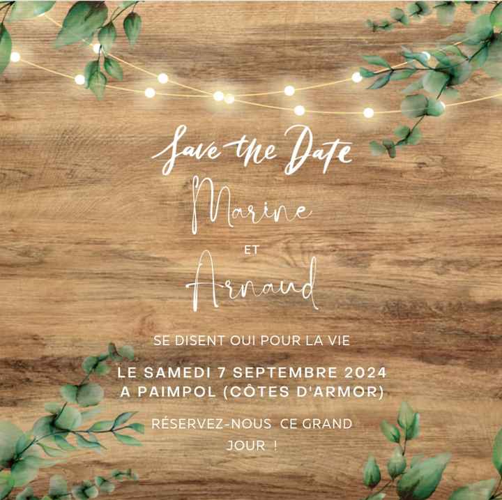 Save the date : améliorations - 1