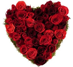 bouquet forme de coeur