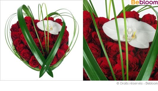 bouquet forme de coeur