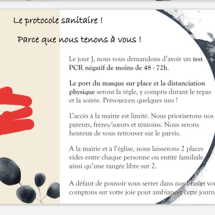 Mesures sanitaires - 1