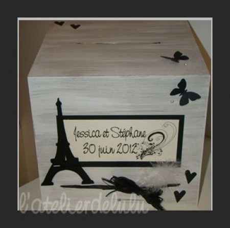 idée urne de mariage