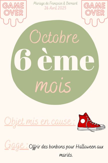 Jeu des 12 mois - 6