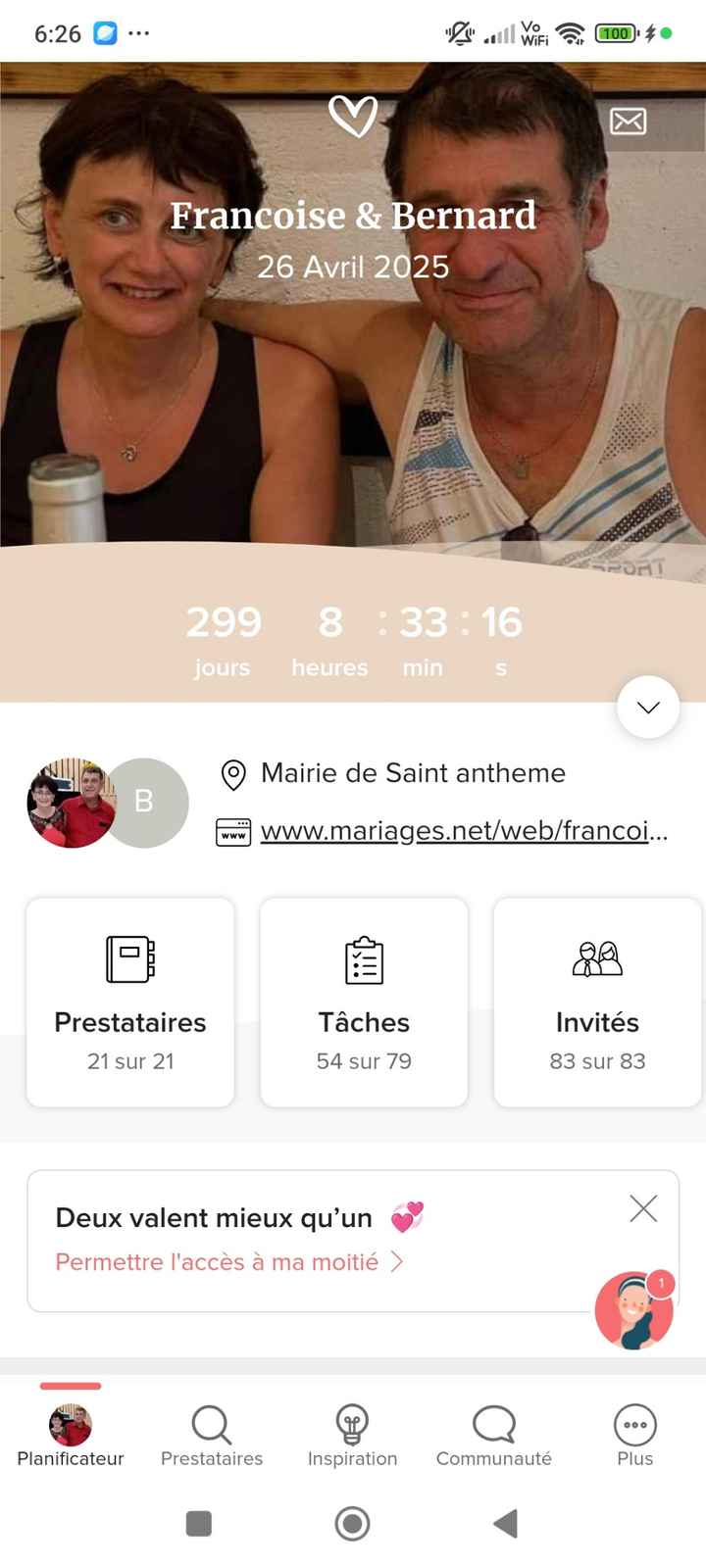 Avant mariage - 1