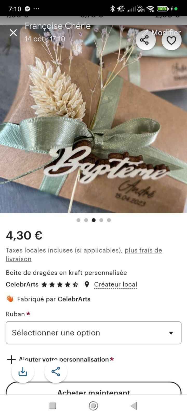 Cadeaux pour les invités - 1