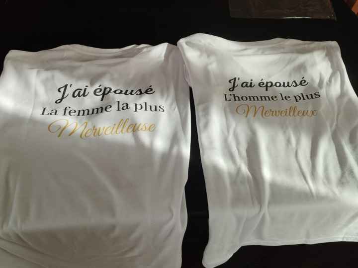 Tee shirts pour le lendemain du mariage - 2