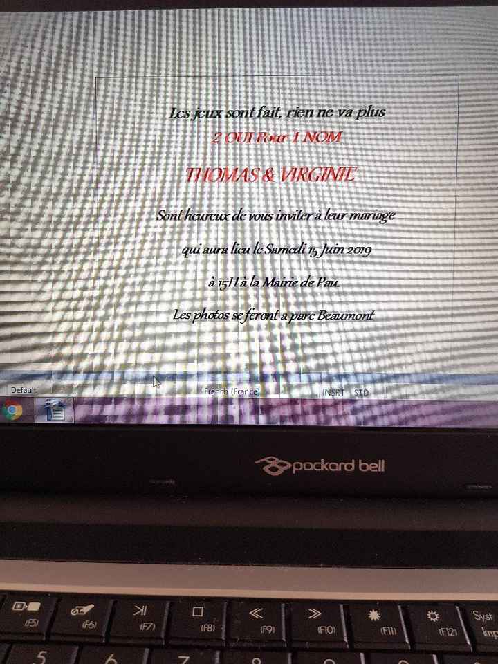 Texte faire part - 1