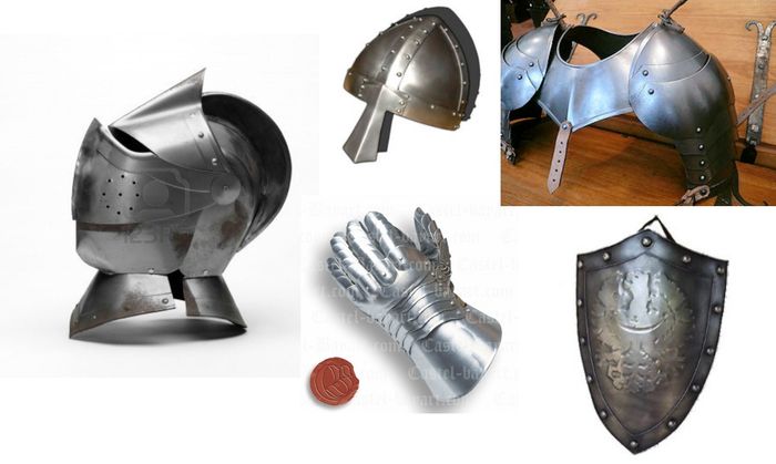 Eléments d'armure loués