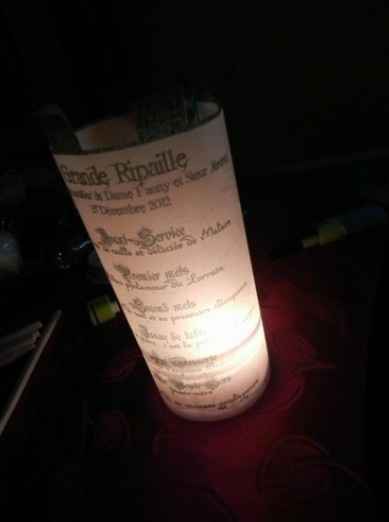 Menu photophore