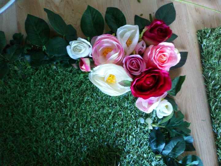 Mur de fleurs (artificielles) - 1