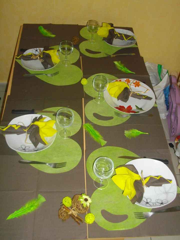 ma décoration de ma table 