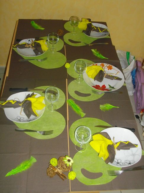 ma décoration de ma table 