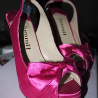 escarpins peep toe fushia
