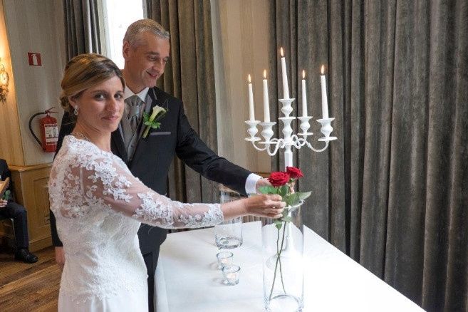 Ensemble de bougie dunité de mariage en or rose, personnalisé mariage  bougies, bougies de cérémonie, mariage bougie ensemble -  France