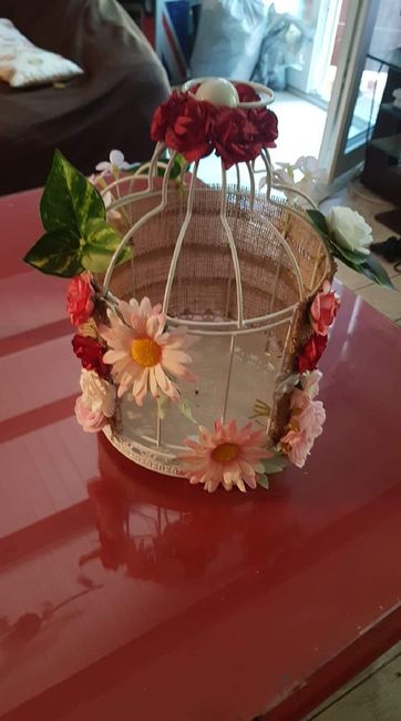 Deco urne et porte alliance home made - 3