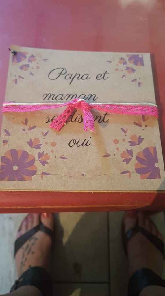 Deco urne et porte alliance home made - 2
