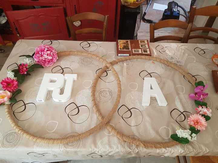 Deco urne et porte alliance home made - 5