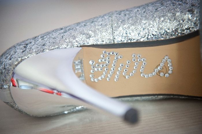 Wedding Shoes avec strass autocollants
