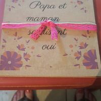 Deco urne et porte alliance home made - 2