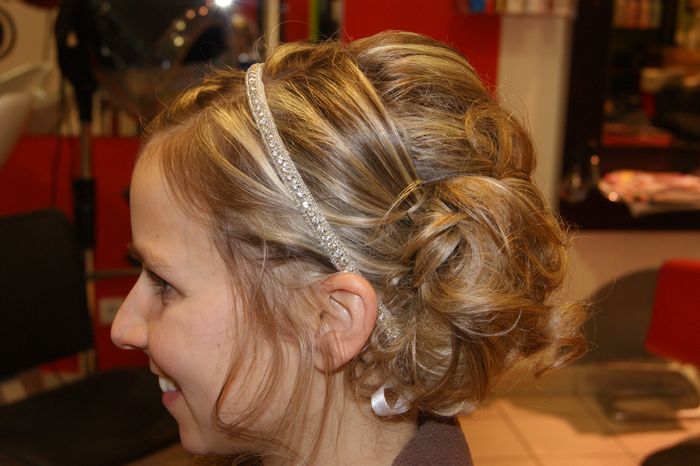 Essai chignon flou headband