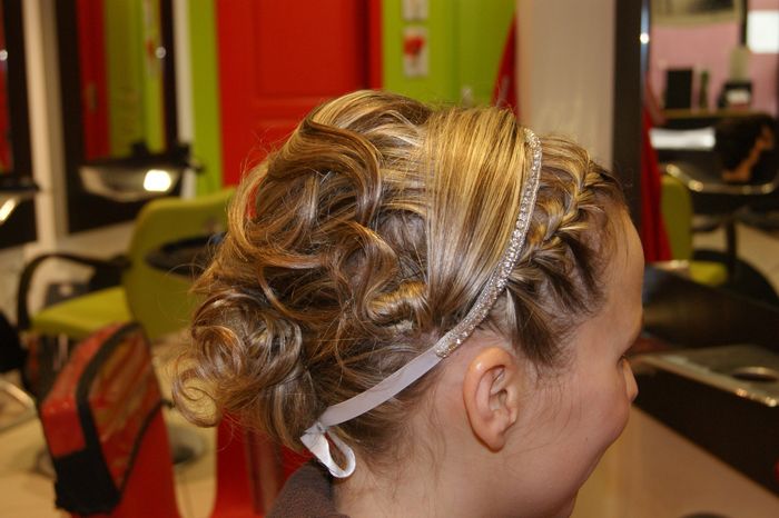 Essai chignon flou headand