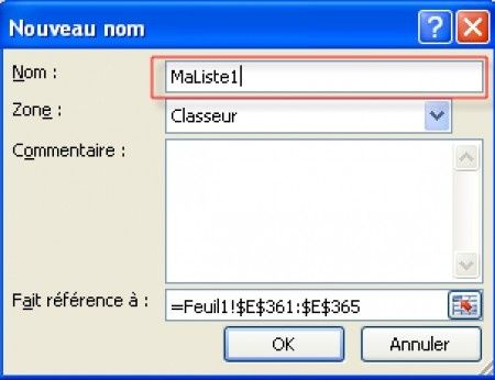 Aide excel