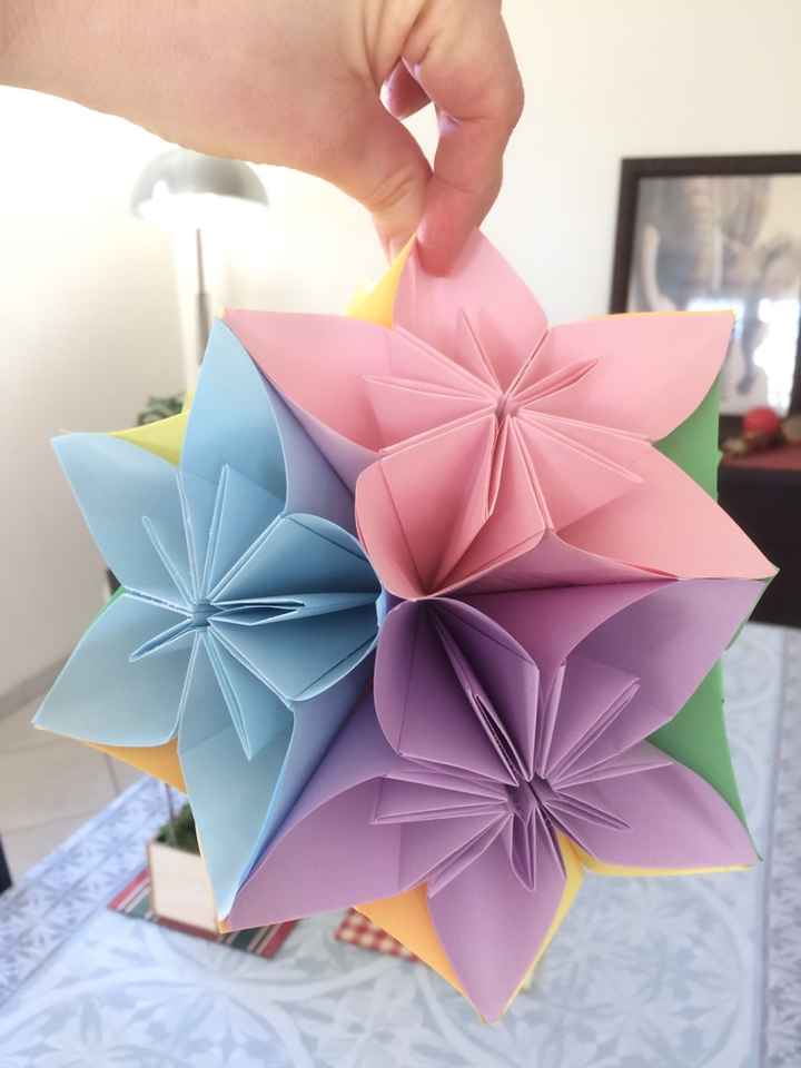 Fleurs en origami diy du dimanche - 1