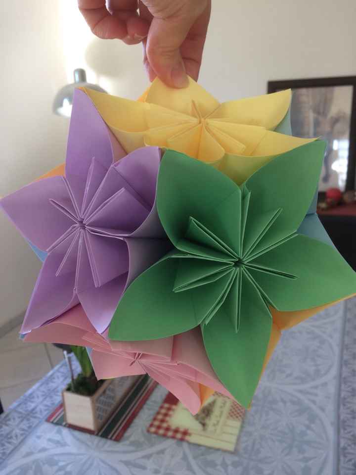 Fleurs en origami diy du dimanche - 2