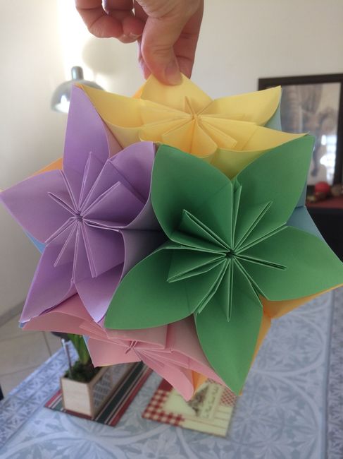 Fleurs en origami diy du dimanche - 2