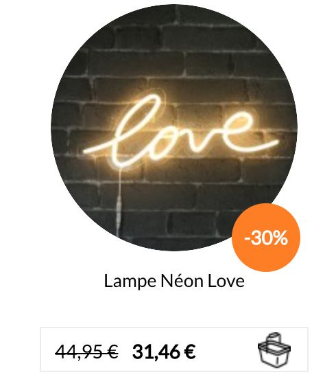 Lampe Néon Love