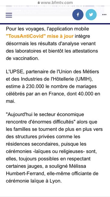 Un Pass sanitaire pour les mariages? - 4