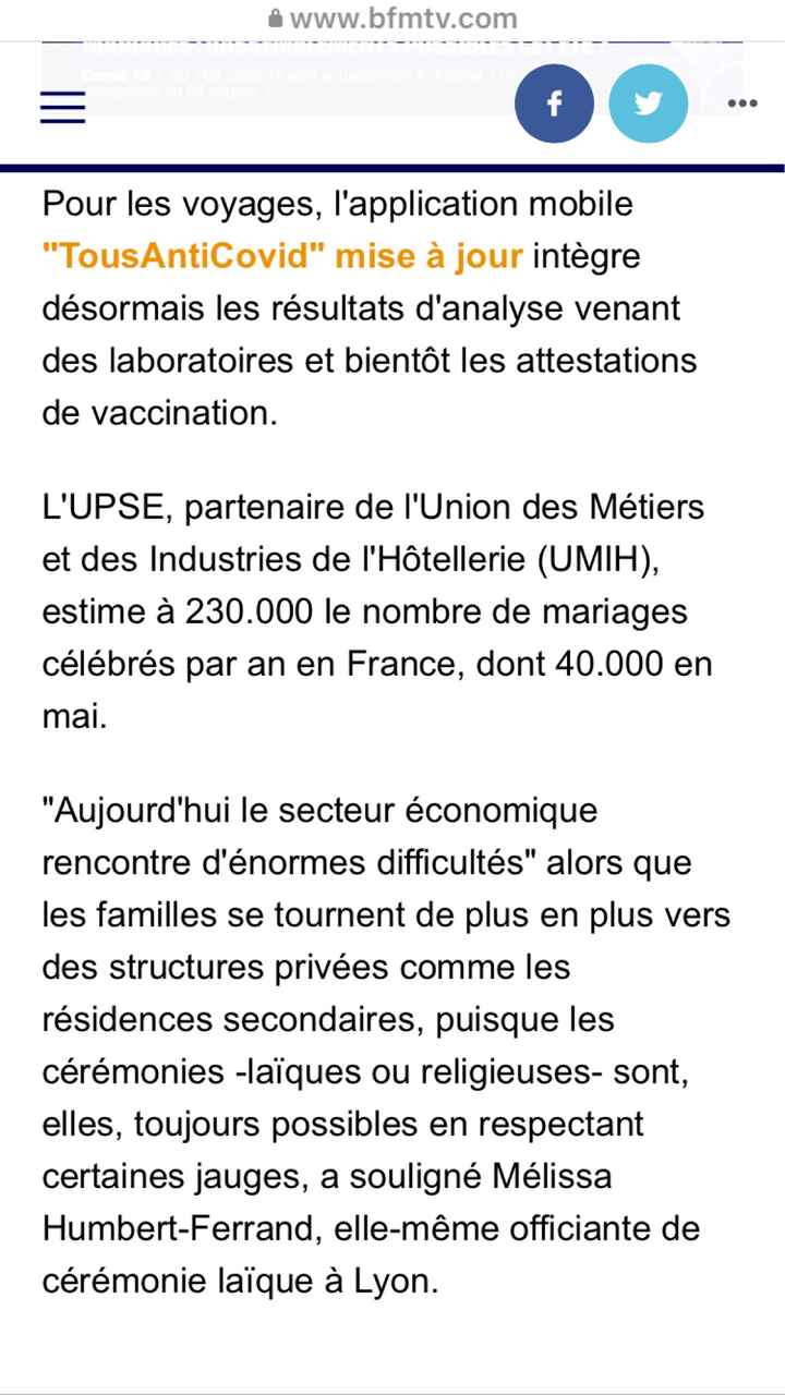 Un Pass sanitaire pour les mariages? - 4