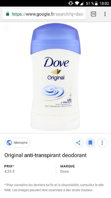 Lingettes déodorantes des marques à me suggérer? 1