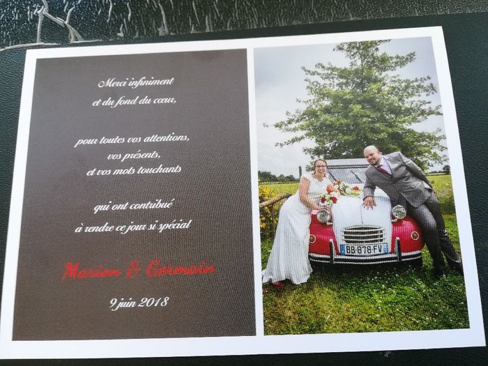 Nos cartes de remerciements - 2