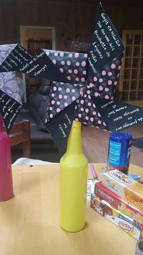 Menus moulin avec masking tape - 2