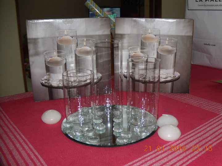 Photophores centre de table d'honneur