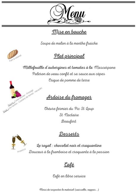 Nous avons goûté et choisi le menu!!! 2
