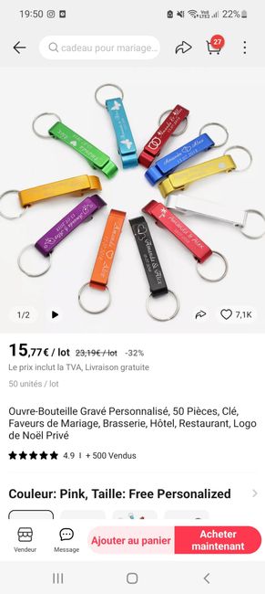 Cadeaux invités suites 2/3 4