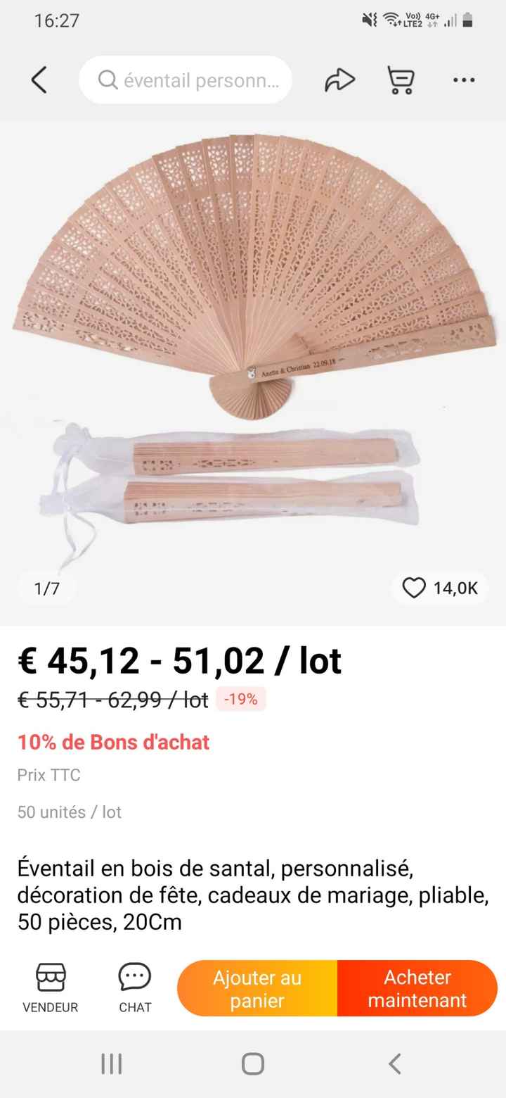 Eventail pour la cérémonie - 1