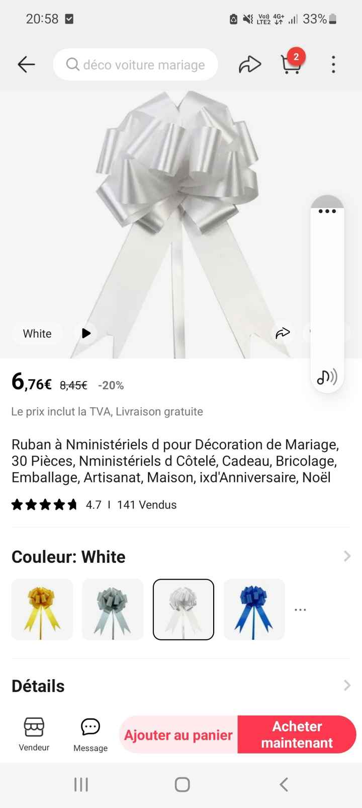 Nœuds pour habiller les chaises - 1