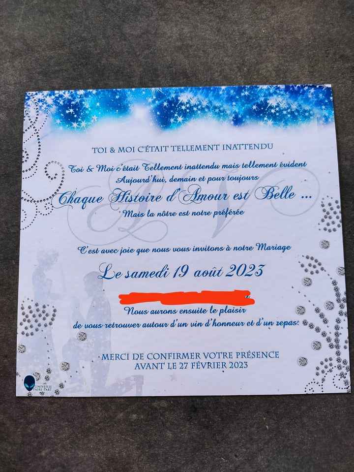 Carte d invitation - 2