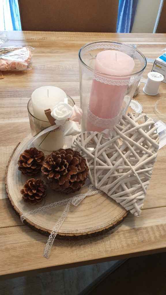 Déco Ivoire/ecru et touche de rose doré - 1