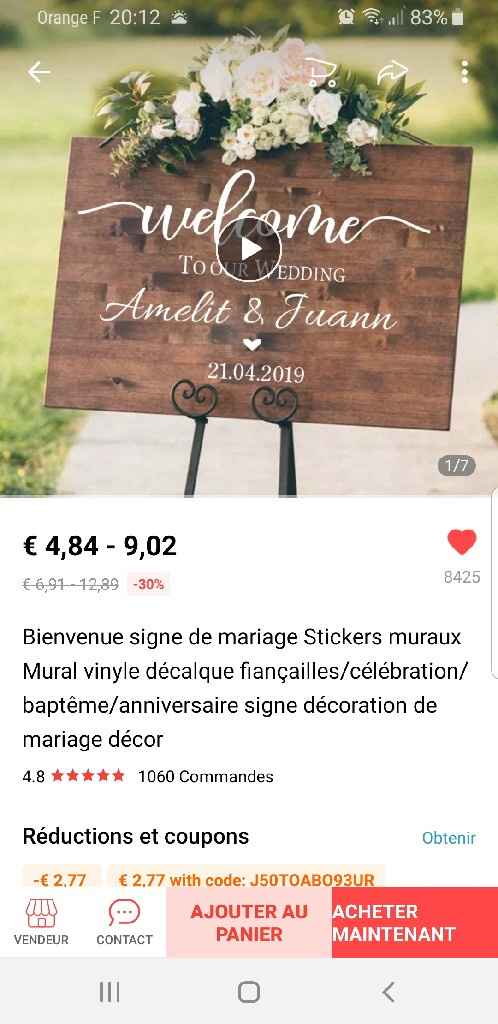 Panneau de bienvenue - 1