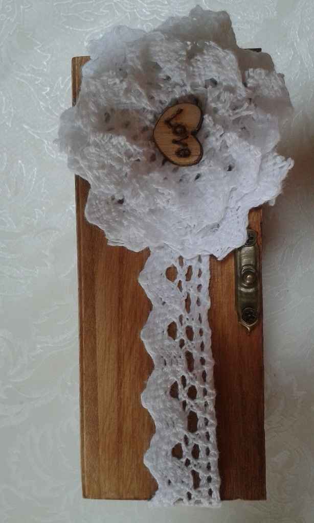 Boîte repeinte + déco