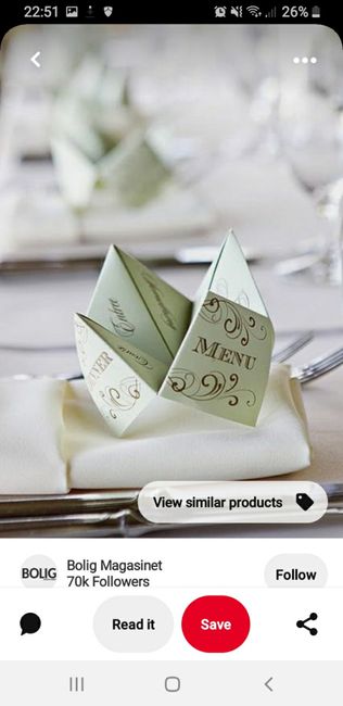 Idée déco tables / menus 3