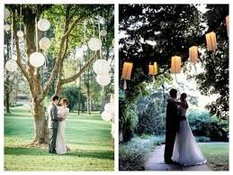 décoration avec lampions et lanternes
