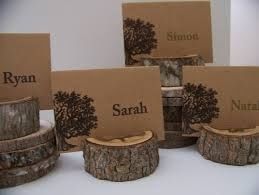 marque place en bois