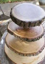 présentoire à gateau en bois