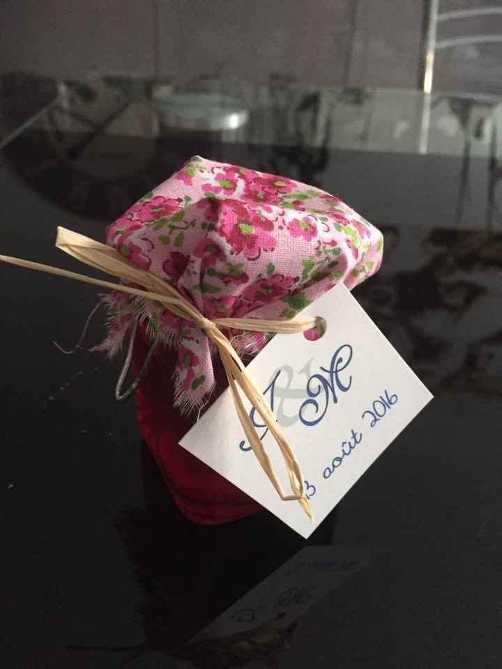 Vos pots pour confirures - cadeaux invités - 1