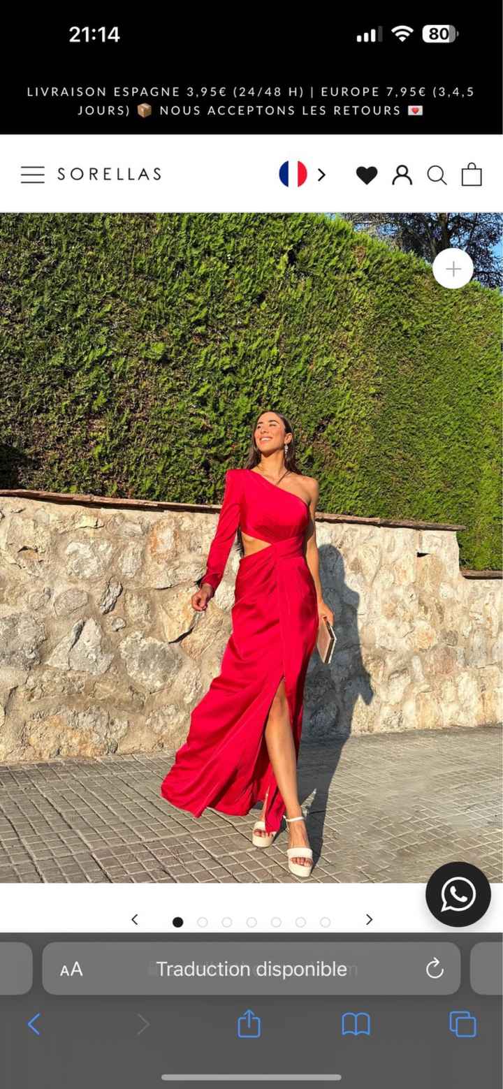 Robe, témoin de mariage - 1
